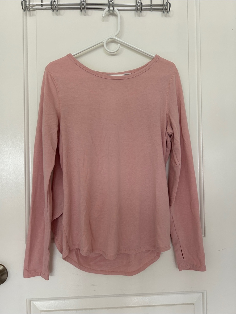 Old Navy Mauve Scoop Neck Long-Sleeve Tee